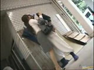 Wild sexual encounter between successful businesswoman and anonymous partner in public XXX spot - Tokyo Nights