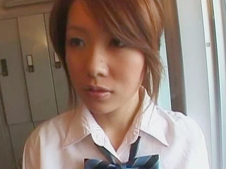 Japanese hottie Kaori gets drenched in nectar covered nipples while getting her kink on in Tokyo XXX store