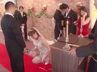 Japanese Bride Gets Dominated and Degraded in XXX Wedding Day Fuckfest
