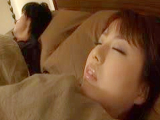 Nippon MILF Gets Fucked Hard and Fast while Snoozing hubby in Tokyo