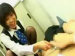 Japanese Lady's Secret Tease: Nippon Porn Star's Office Toy Megatron XXX Thrills