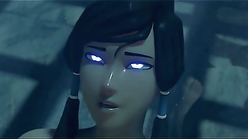 Tender girl really wants orgasms. Cartoon animation sex and cum