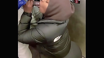 PUBLIC 11INCH BBC SUCKED FAST ON SUBWAY